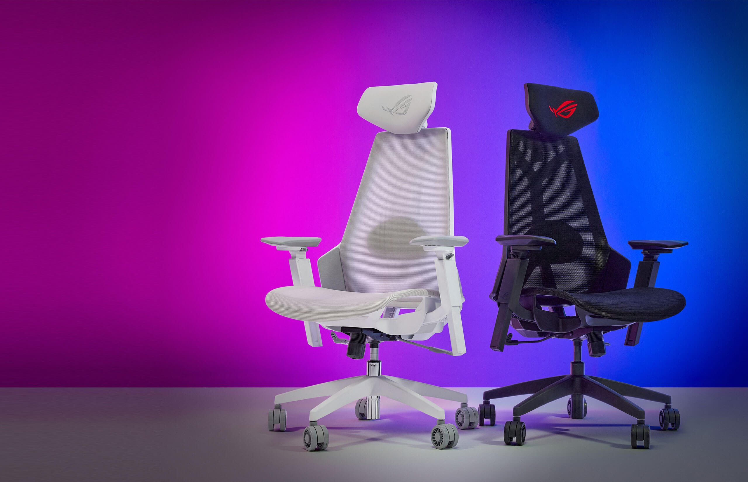 ROG Destrier Core in the background of gaming room