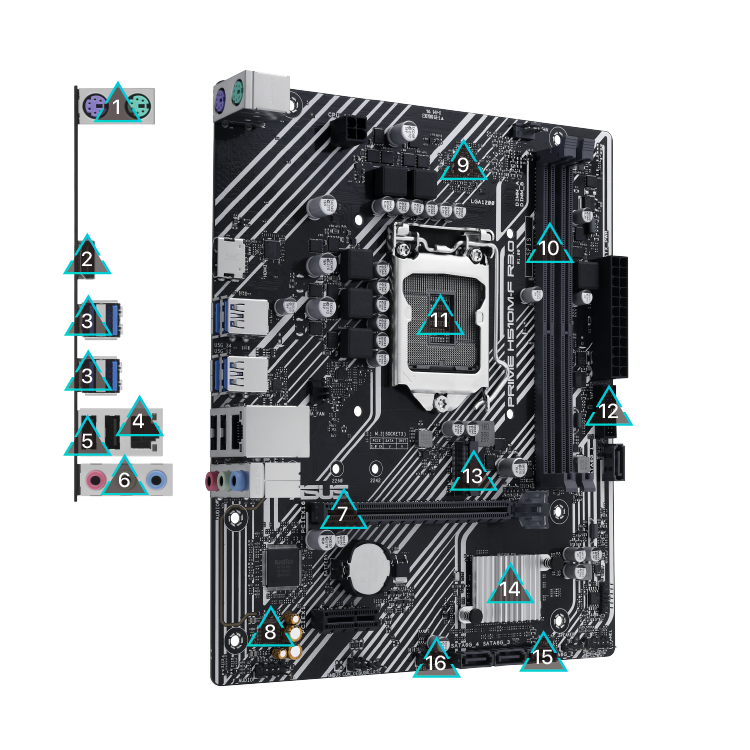 All specs of the PRIME H510M-F R3.0-CSM motherboard