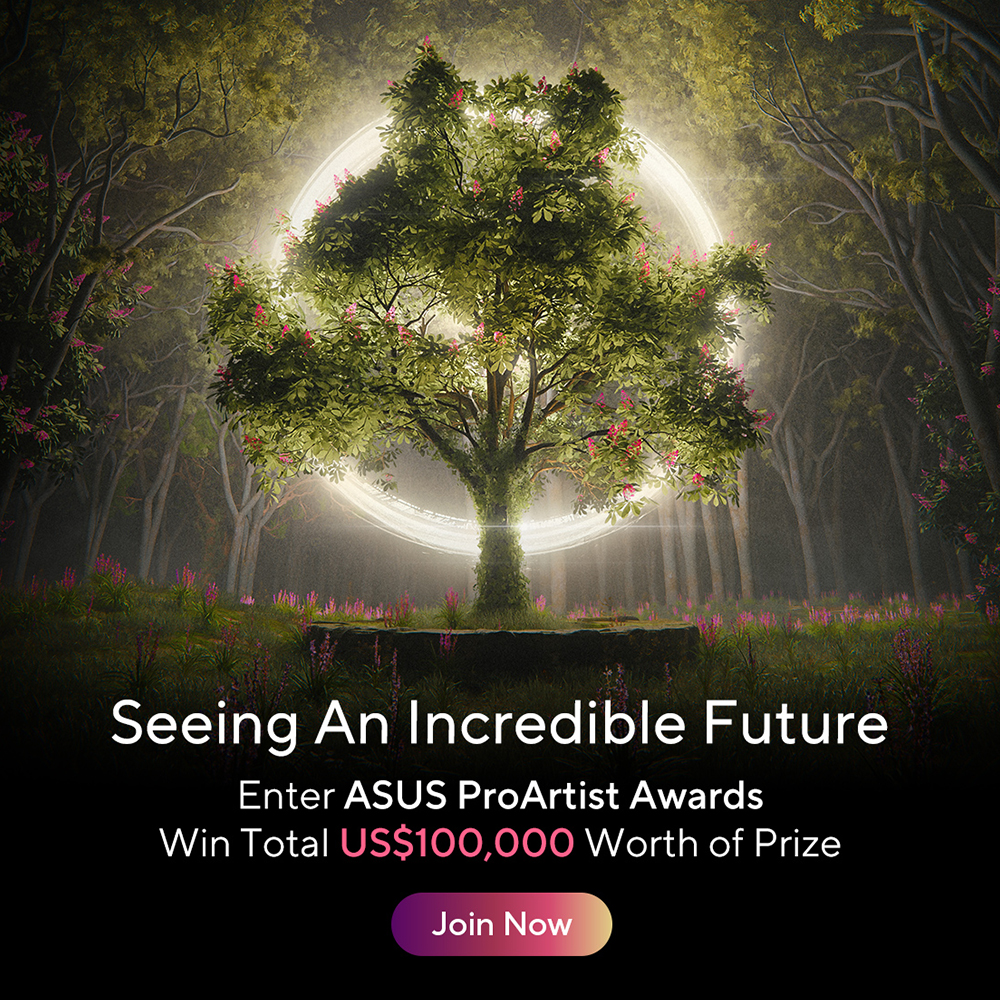 The graphic with the concept of the ASUS Spatial Vision – Let your creativity shine in 3D