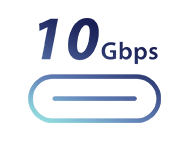 USB 10Gbps Typ-C Symbol