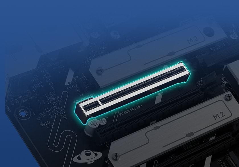 Graphic depicting the PRIME X870-P WiFi SafeSlot feature.