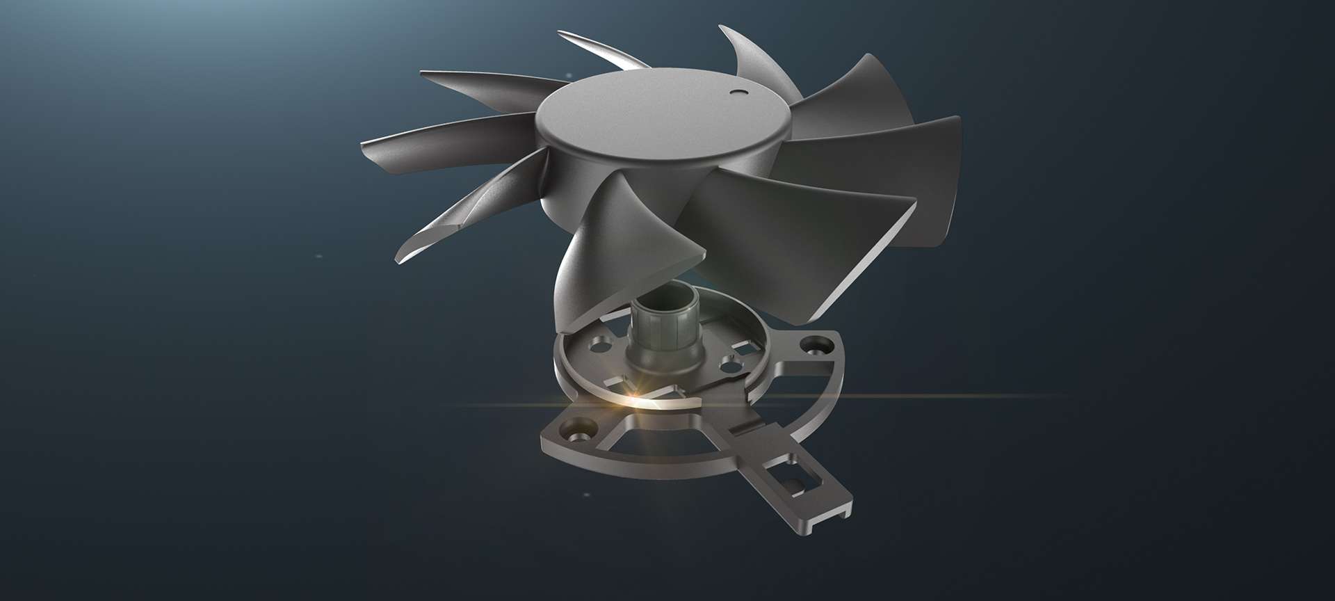 Dust-resistant fan design