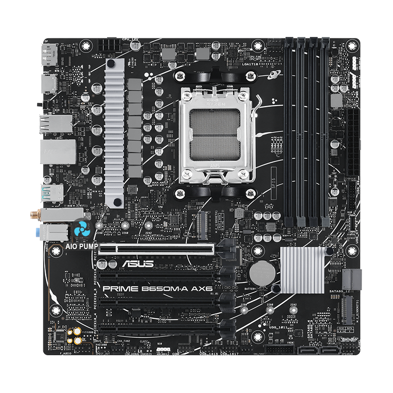 Prime motherboard with AIO Pump