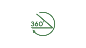 Versatile 360° design Versatile 360° design