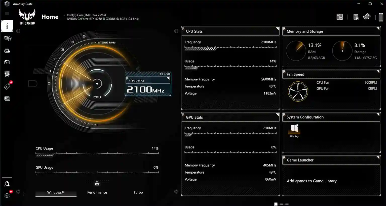 מחשב נייח T500MV-13420H108W מבית ASUS