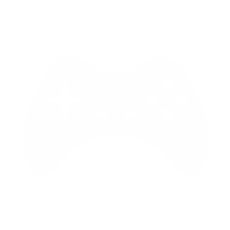 A simplified 2D vector image of a gaming controller.