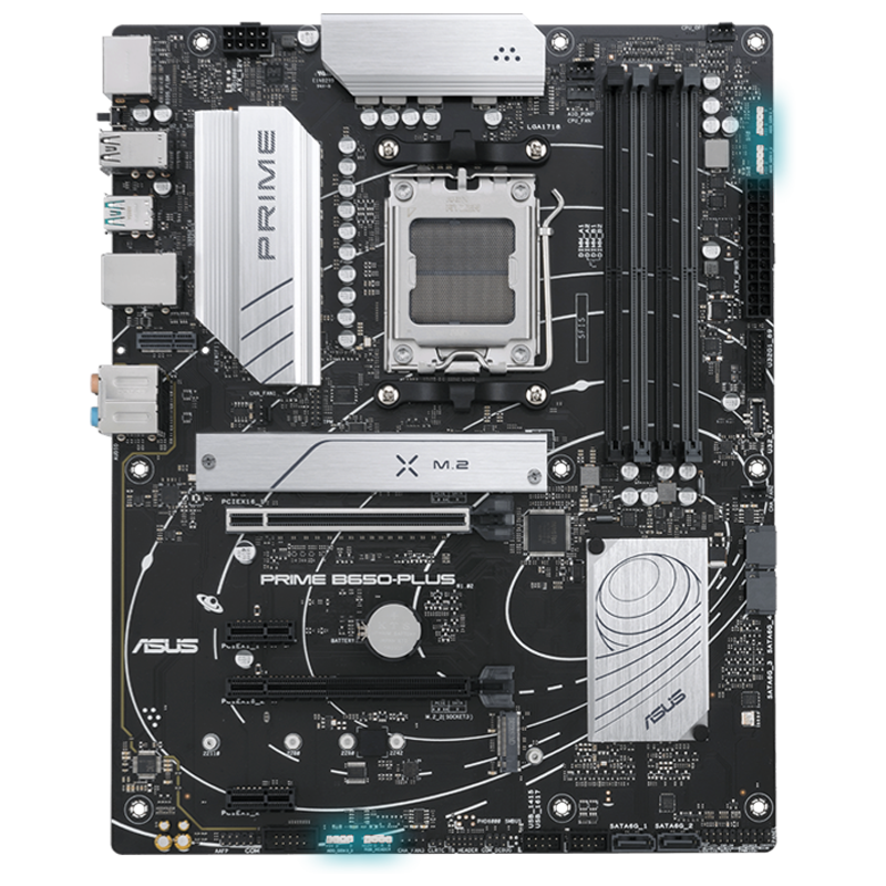 The PRIME B650-PLUS-CSM motherboard features Aura Sync. 