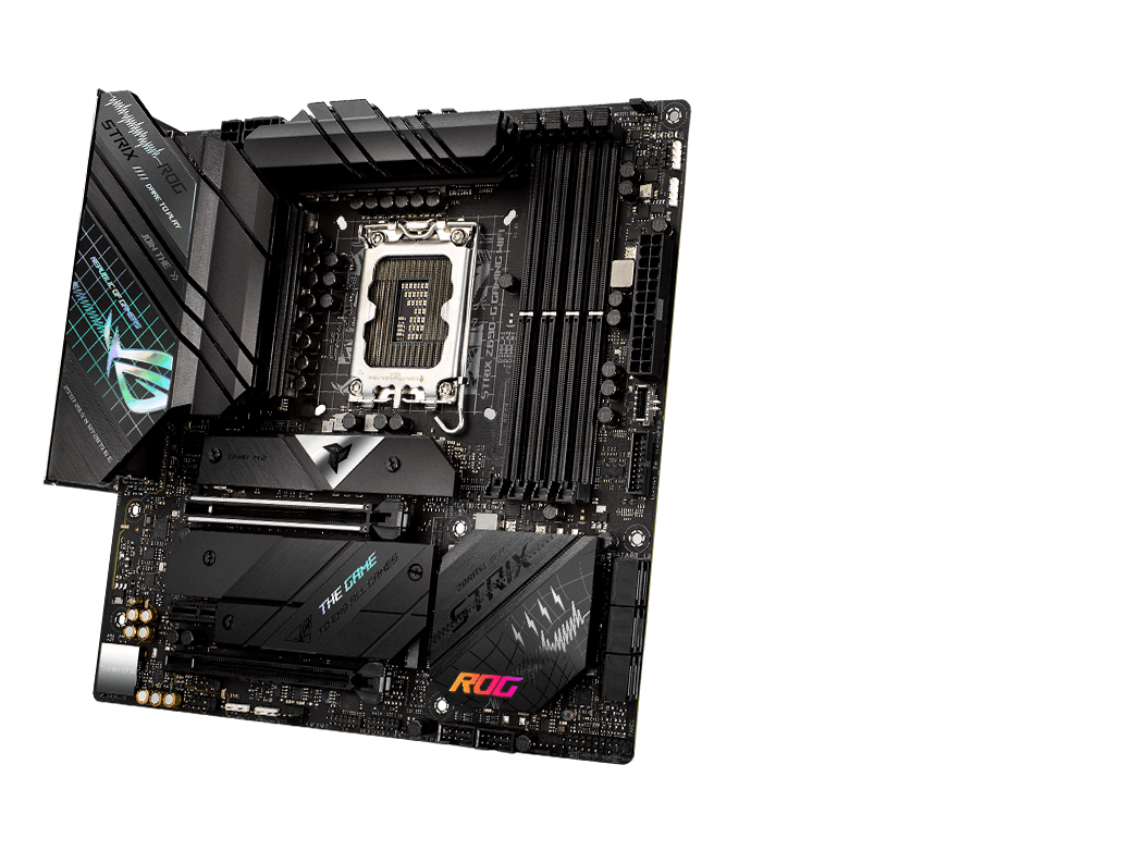 Vista Frontal da ROG Strix Z690-G Gaming WiFi