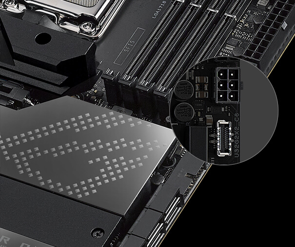 ROG Crosshair X670E Hero 主機板的 USB 3.2 Gen 2x2 前面板連接器 (含 Quick Charge 4+)