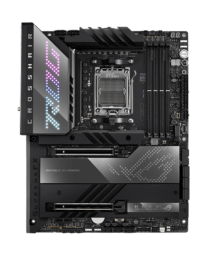 The thermal management on the ROG Crosshair X670E Hero