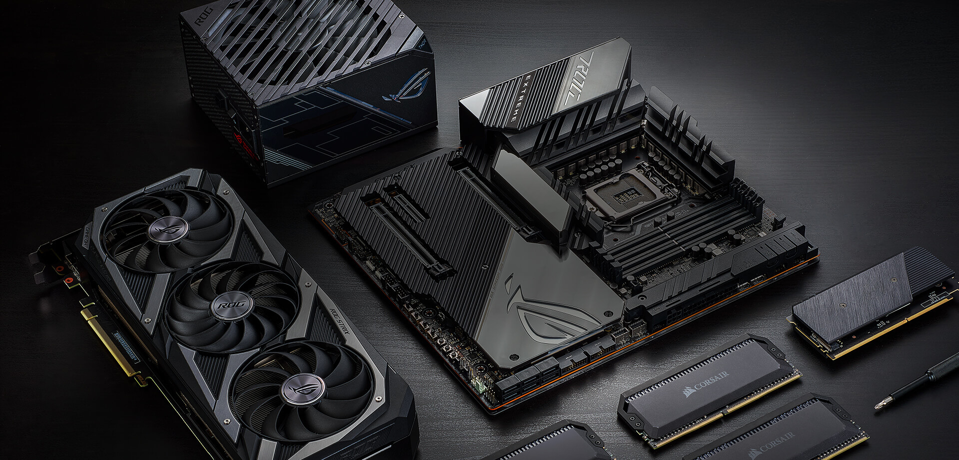ROG Maximus XIII Extreme with other ROG products