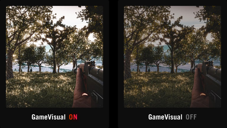 comparison image with FPS mode on and off