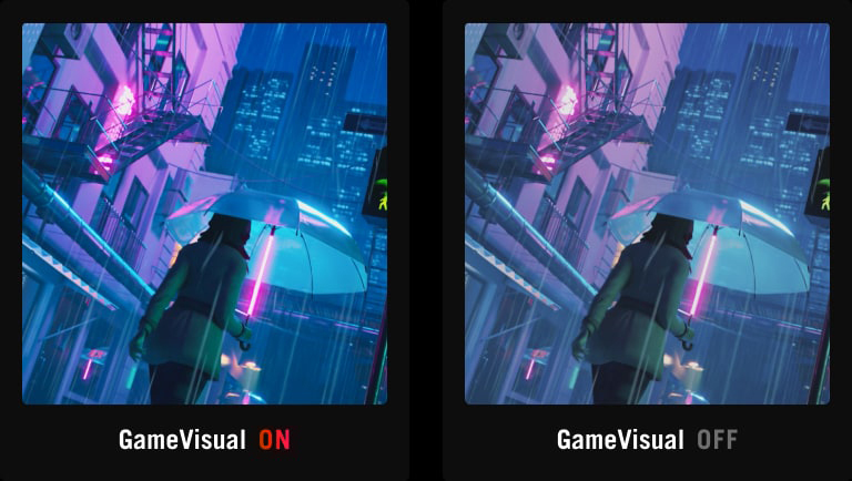 porównanie obrazu z włączonym i wyłączonym trybem RTS/RPG