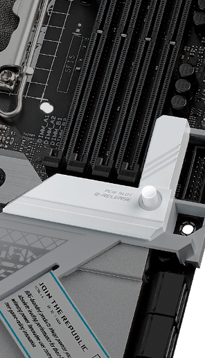 De ROG Strix Z690-A Gaming WiFi D4 is voorzien van PCIe-slot Q-Release