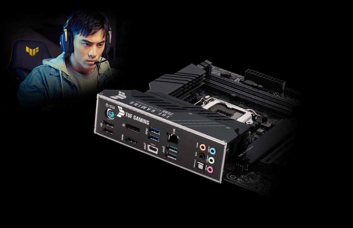 ASUS TUF GAMING Z590-PLUS with Two-Way AI Noise Cancelation