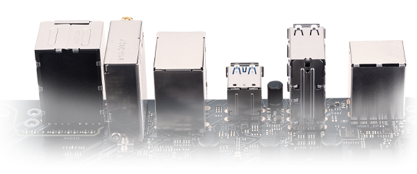 ASUS TUF GAMING Z590-PLUS features a stainless steel back I/O panel
