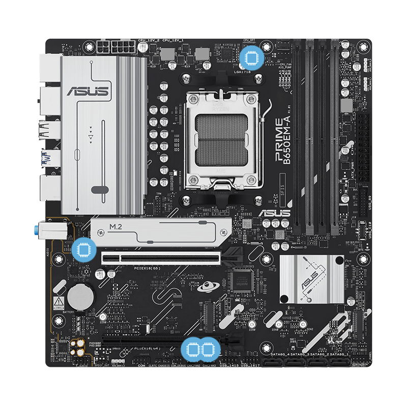 ASUS motherboard with smart protection image