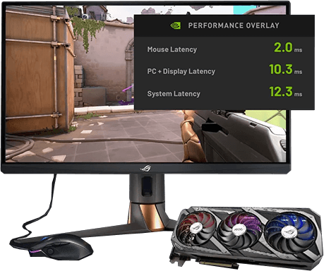A ROG monitorok NVIDIA Reflex Analyzer szolgáltatásával figyelhető a rendszer késleltetése