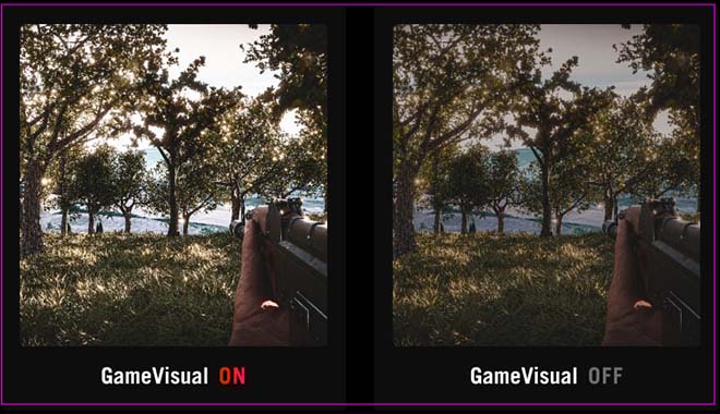 Comparison image with FPS mode on and off