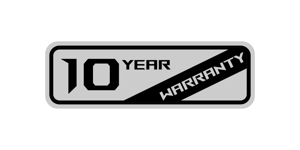 10-year warranty logo