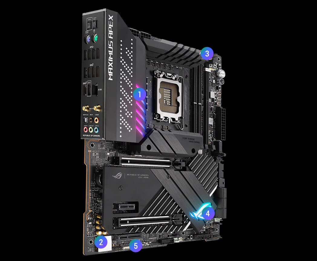 Gaming immersion specs of the ROG Maximus Z690 Apex