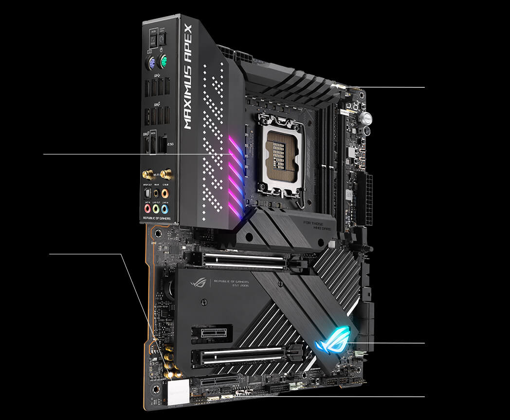 Gaming immersion specs of the ROG Maximus Z690 Apex