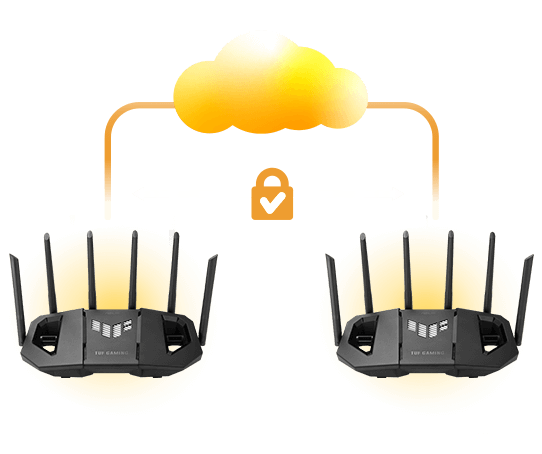 La rete delle filiali e la rete della sede centrale sono collegate in modo sicuro tramite il cloud Internet.