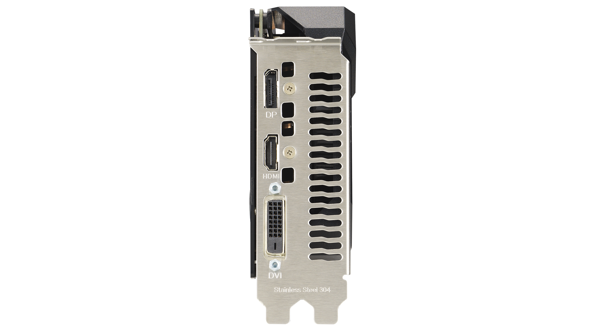 Graphics card I/O port bracket.