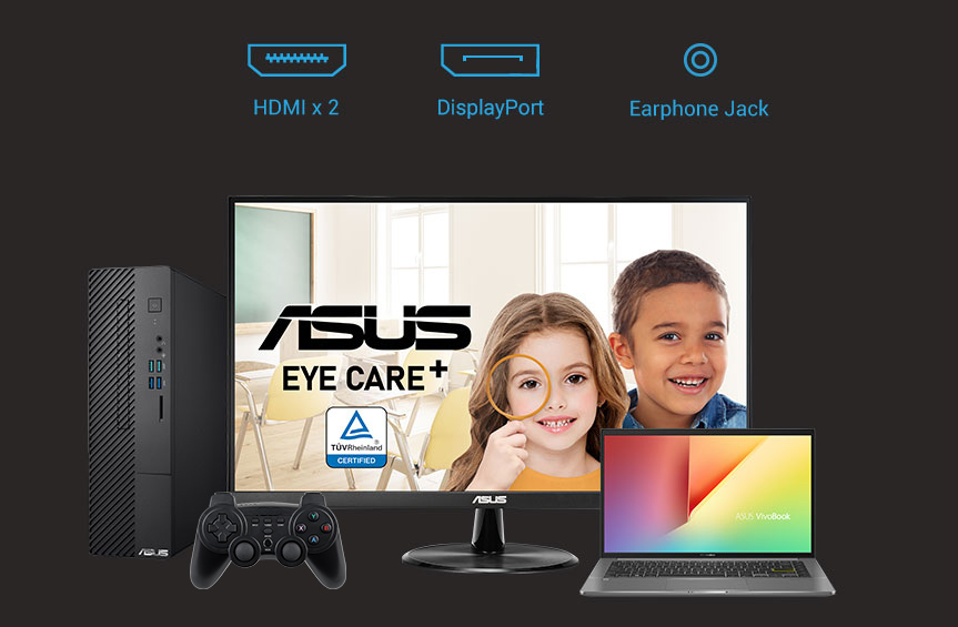 Rich connectivity supports dual HDMI, DisplayPort and Earphone jack
