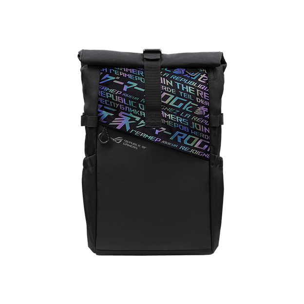 Front view of ROG backpack
