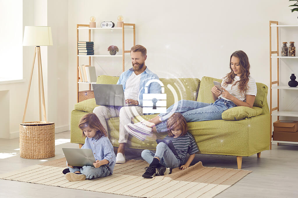 RT-AX59U provides complete home network security to protect all your connected devices.