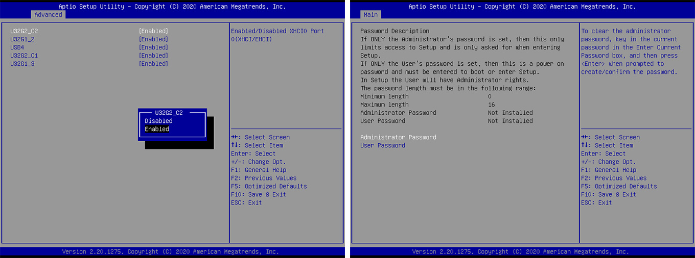 USB port management and administration security