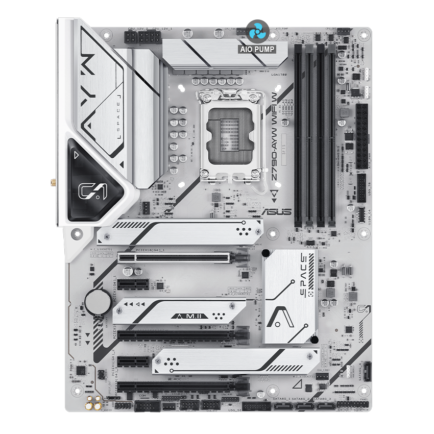 ASUS Z790 motherboard with AIO Pump image