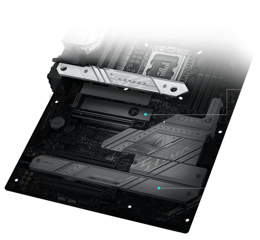 Strix Z790-A M.2 Kühlkörper-Layout