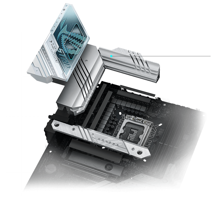 Strix Z790-A VRM cooling design layout