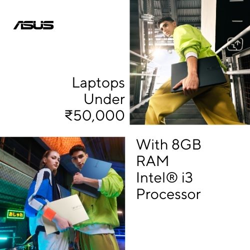 Laptops with 8GB RAM and i3 Processor Under 50,000