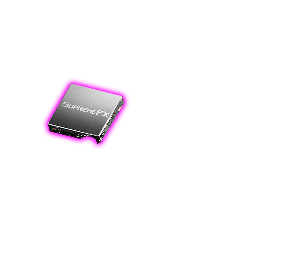 ROG Strix B560-A Gaming WiFi highlighting ROG SupremeFX audio cover