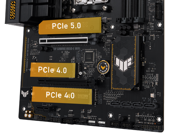 Vier PCIe 4.0 M.2