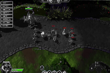 Monitor with moba mode enhances health/mana bar visibility.