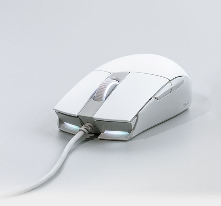 ROG Strix Impact II Moonlight White | Ambidextrous | Gaming Mice 
