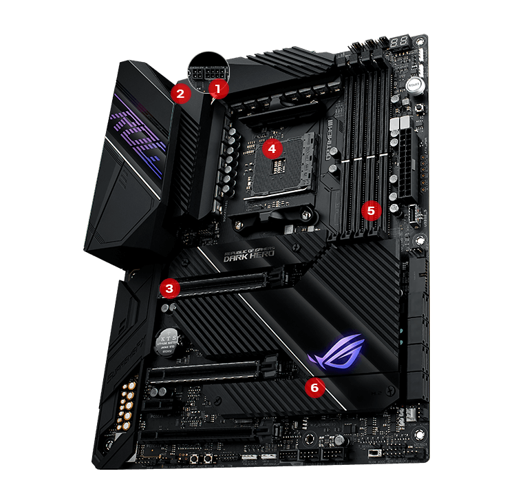 ROG Crosshair VIII Dark Hero | Gaming motherboards｜ROG - Republic of ...