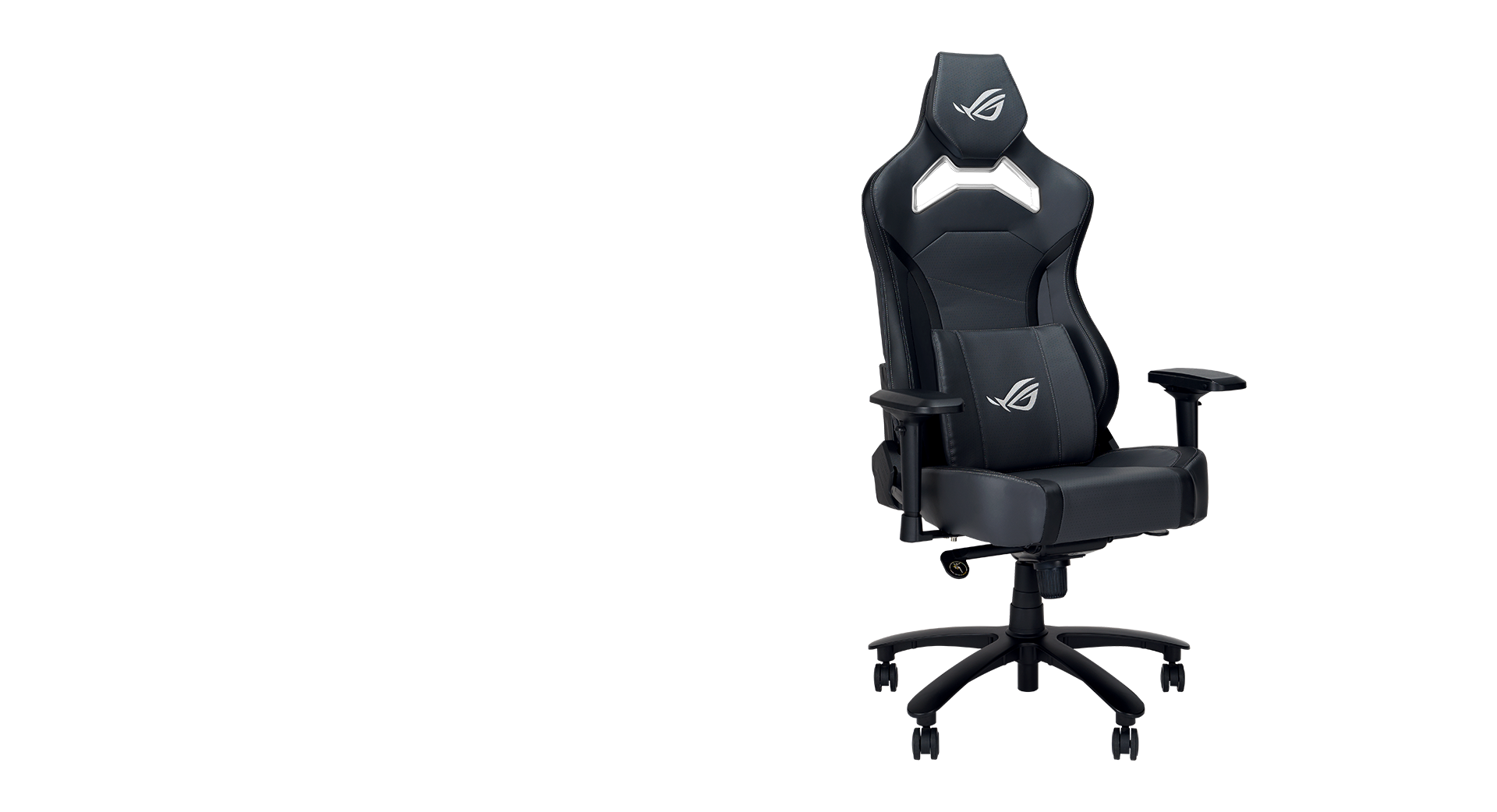 ROG Chariot X Core gaming chair front view to the left
