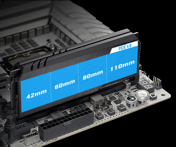 De ROG Maximus Z790 Apex is voorzien van een ROG DIMM.2-KAART