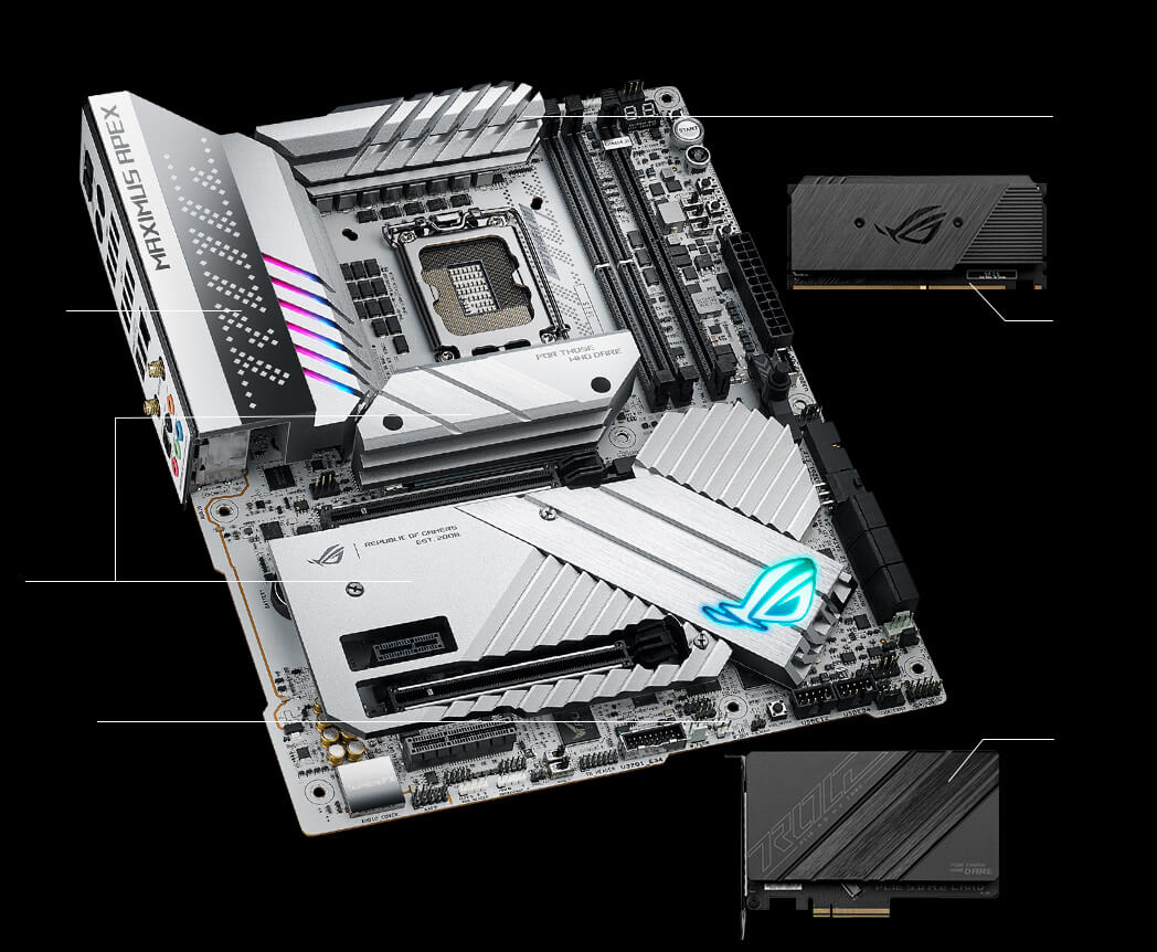 Caractéristiques de refroidissement de la ROG Maximus Z790 Apex