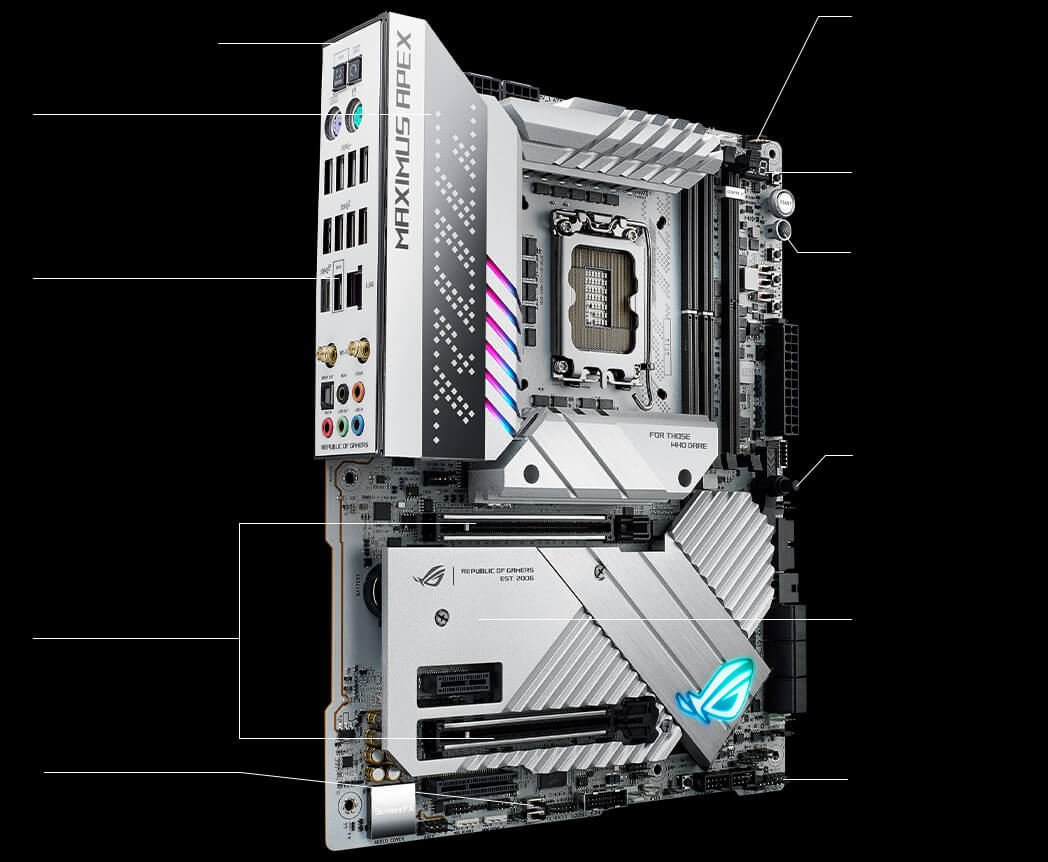 Asus ROG Maximus Z790 Apex WiFi Motherboard Silver