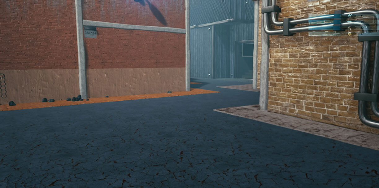 The crosshair color changes from green to red when Dynamic Crosshair is activated