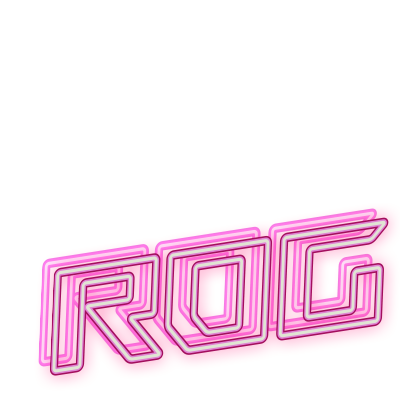 Neon sign : ROG