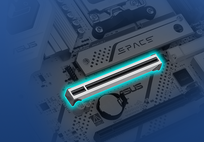 Gráfico que representa o recurso X870 AYW GAMING WIFI W SafeSlot.