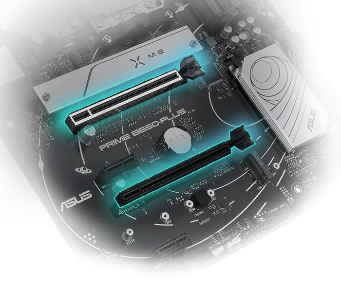 The PRIME B650-PLUS motherboard supports PCIe® 4.0 Slot.