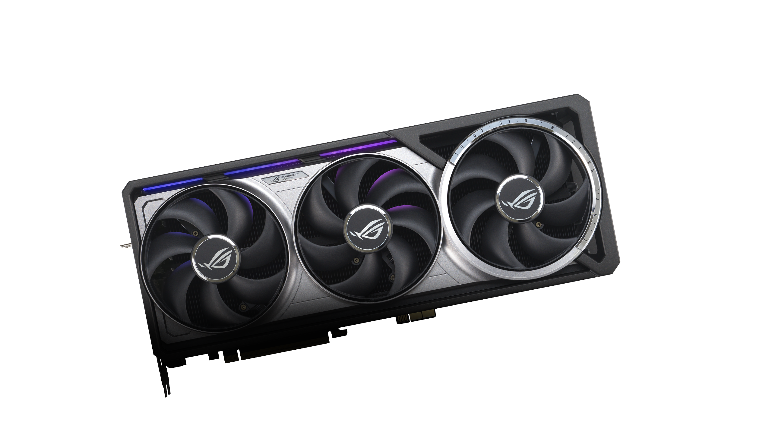 ROG Astral front view with a galaxy background